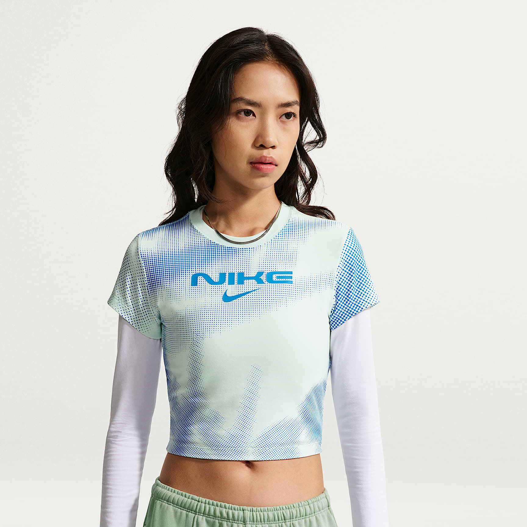 Nike Sportswear Chill Knit Women's Slim Cropped T-Shirt. Nike ID